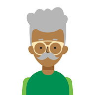 Older man illustration