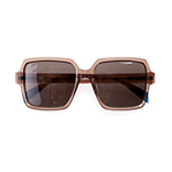 Front view of Specsavers' square acetate Naples Sunglasses