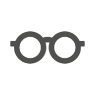 Illustrated glasses icon