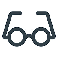 Glasses icon illustration