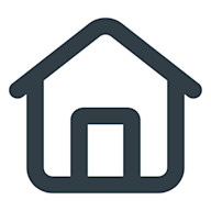 Illustrated icon of a house with a heart in it