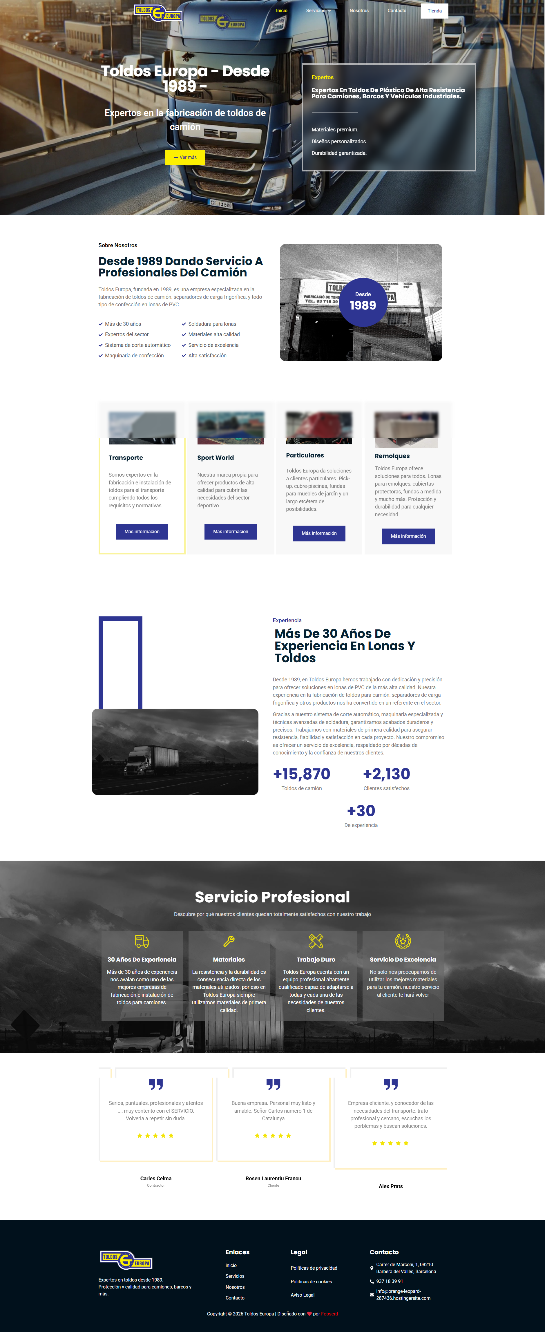 Toldos Europa - Imagen 1