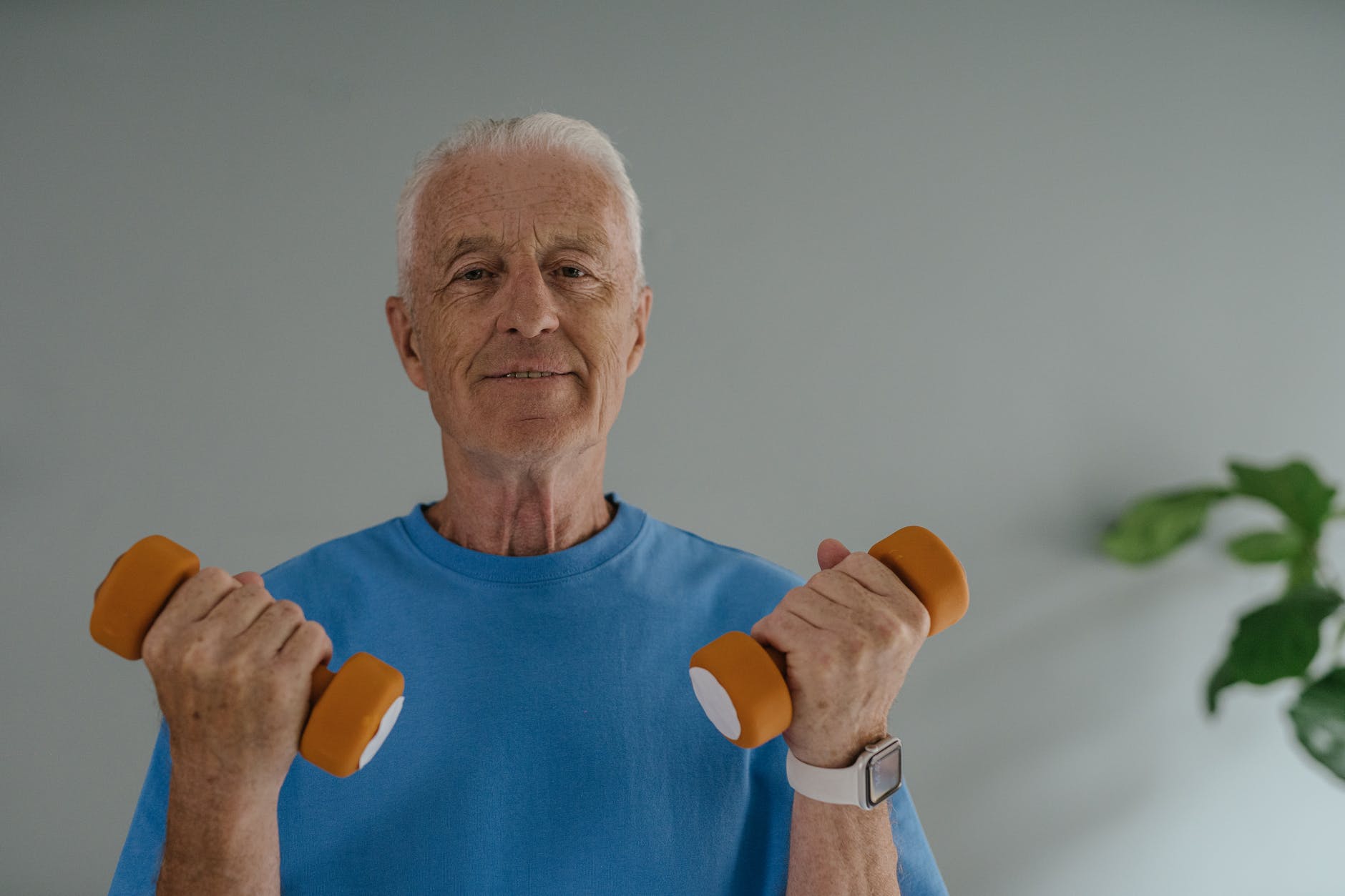 An older man who is staying active and fit.