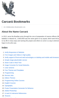 carcara bookmarks