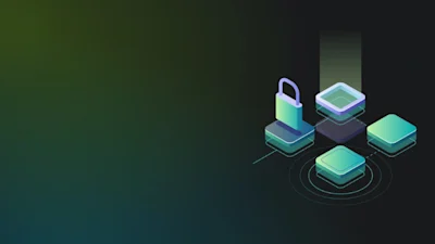 An image of security icons connected to platform engineering icons.