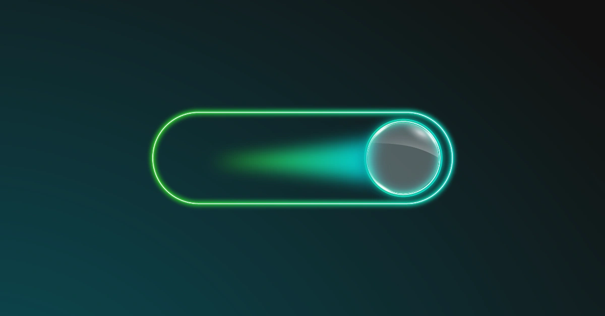 An icon of a on/off toggle switch that represents a feature flag