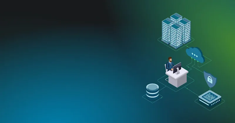 A graphic of a software engineer connected to various aspects of developer experience.