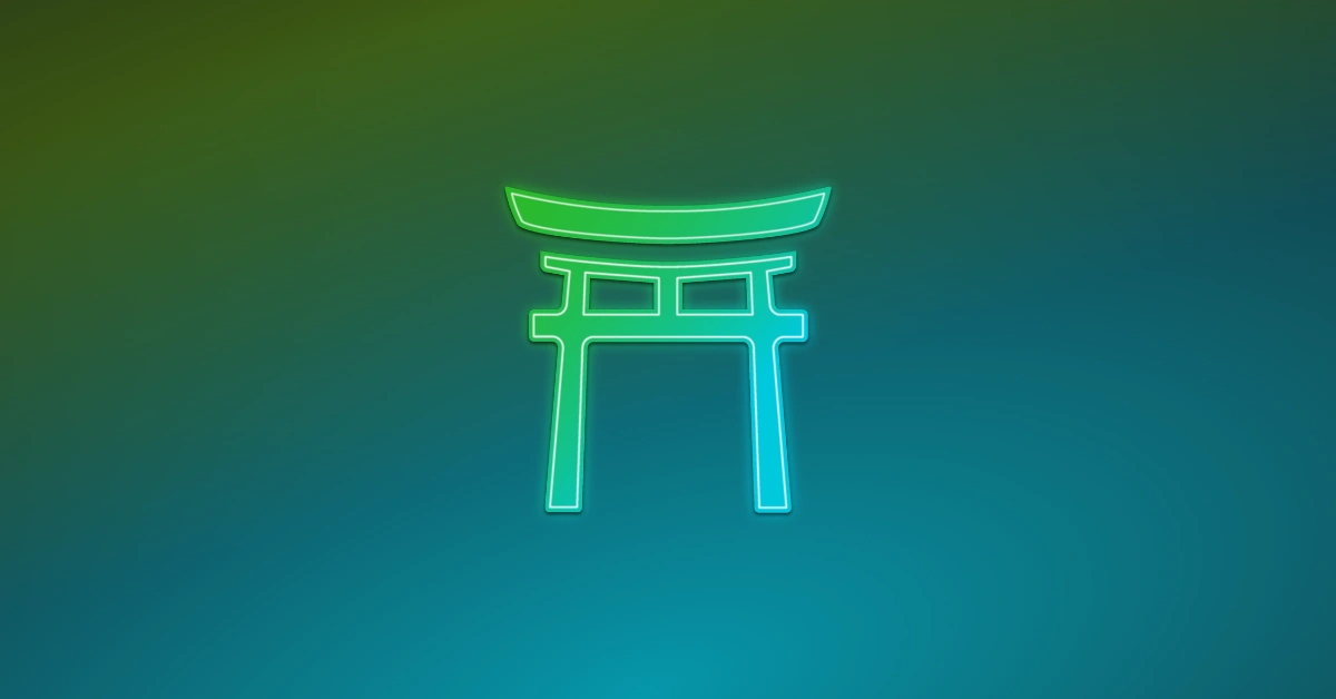 A centered icon of a DevOps Dojo surrounded by a dark blue to lighter blue gradient and the Liatrio logo in the bottom right corner.