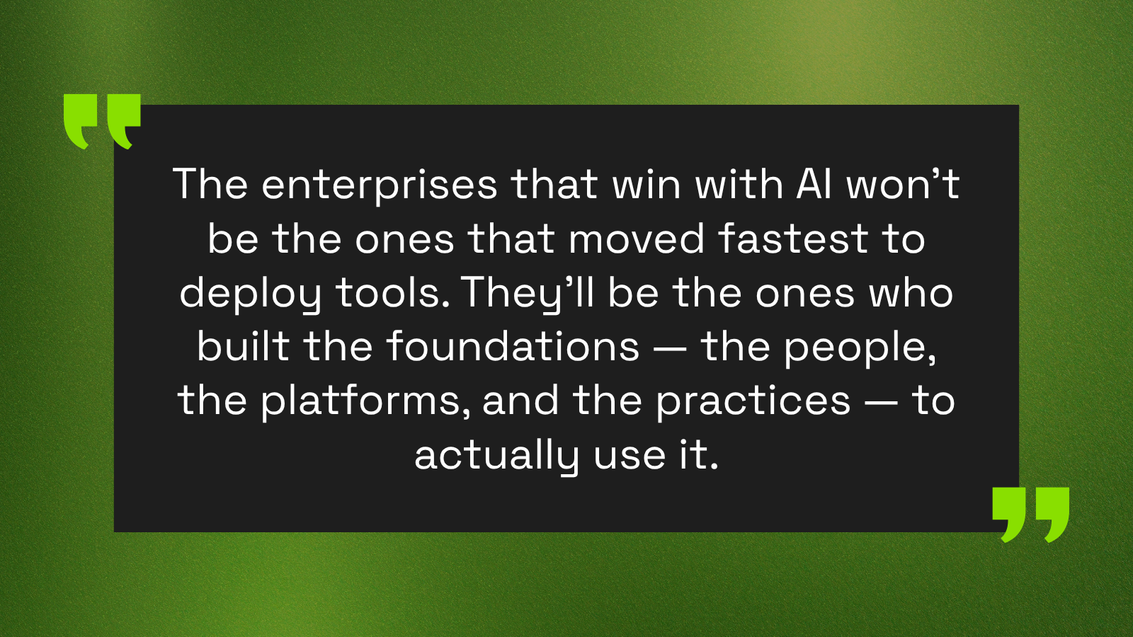 Quote from Chris Blackburn, CEO & Founder, Liatrio