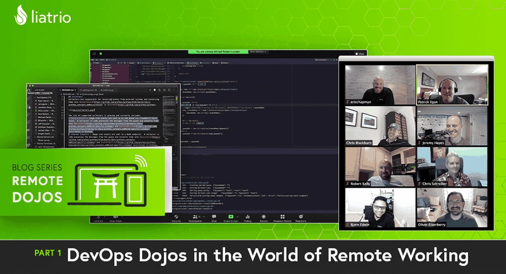 A collage of computer screens showing Visual Studio code screenshots and a zoom window.