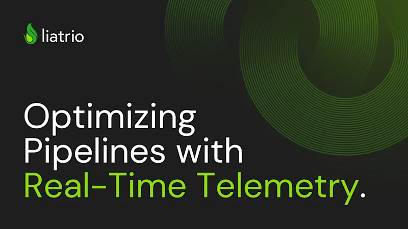 Optimizing Pipelines with Real-Time Telemetry