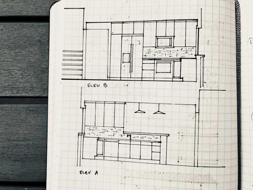 Kitchen Renovation Study #1 - Interior Elevations, Interior elevations