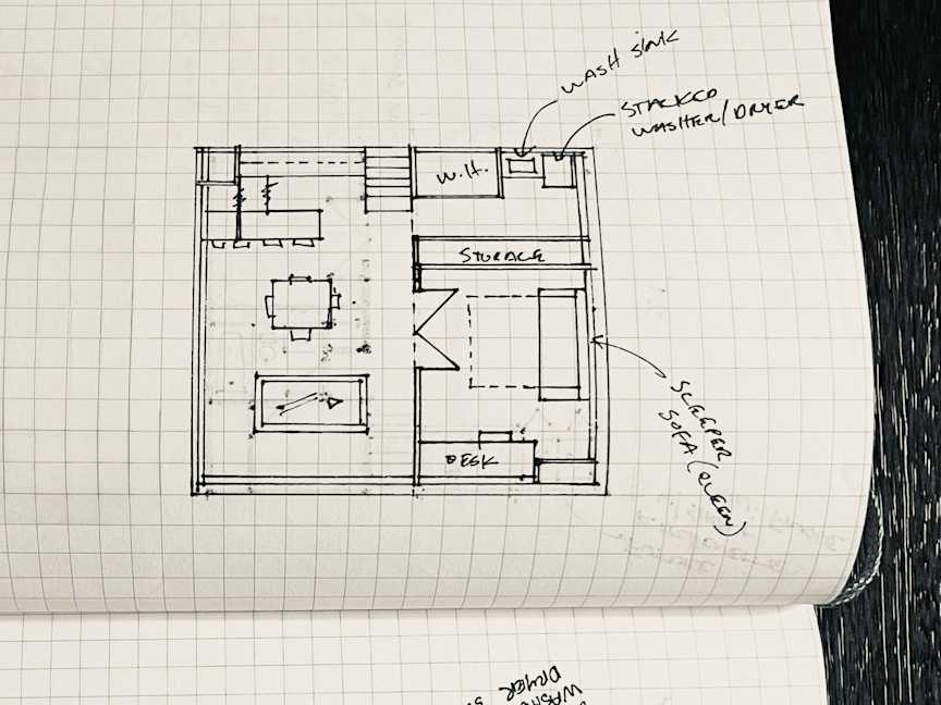 Basement Study #1 - Option 3 Plan, undefined