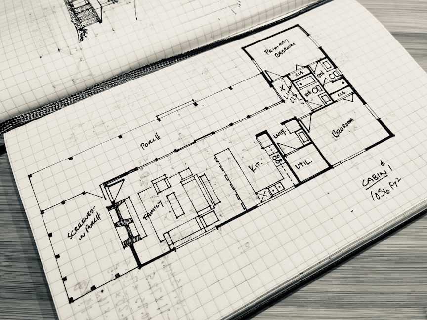 Cabin Study #1 - Plan, 