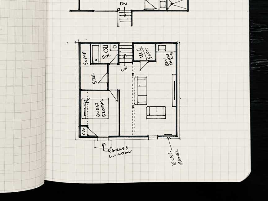 Basement Study #1 - Option 5 Plan, undefined
