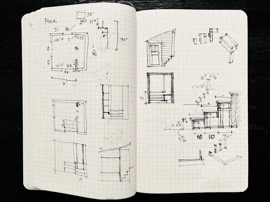 Barkway House - Foyer - Sketches, Sketches of planned updates