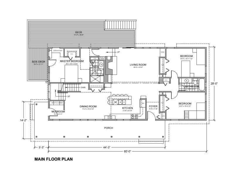 Pleasant Grove House-Main Plan, undefined