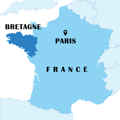 フランスの地図