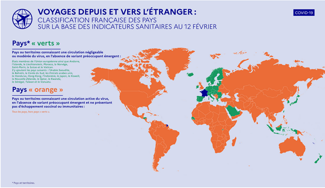 Kleurcodes landen oranje en groen