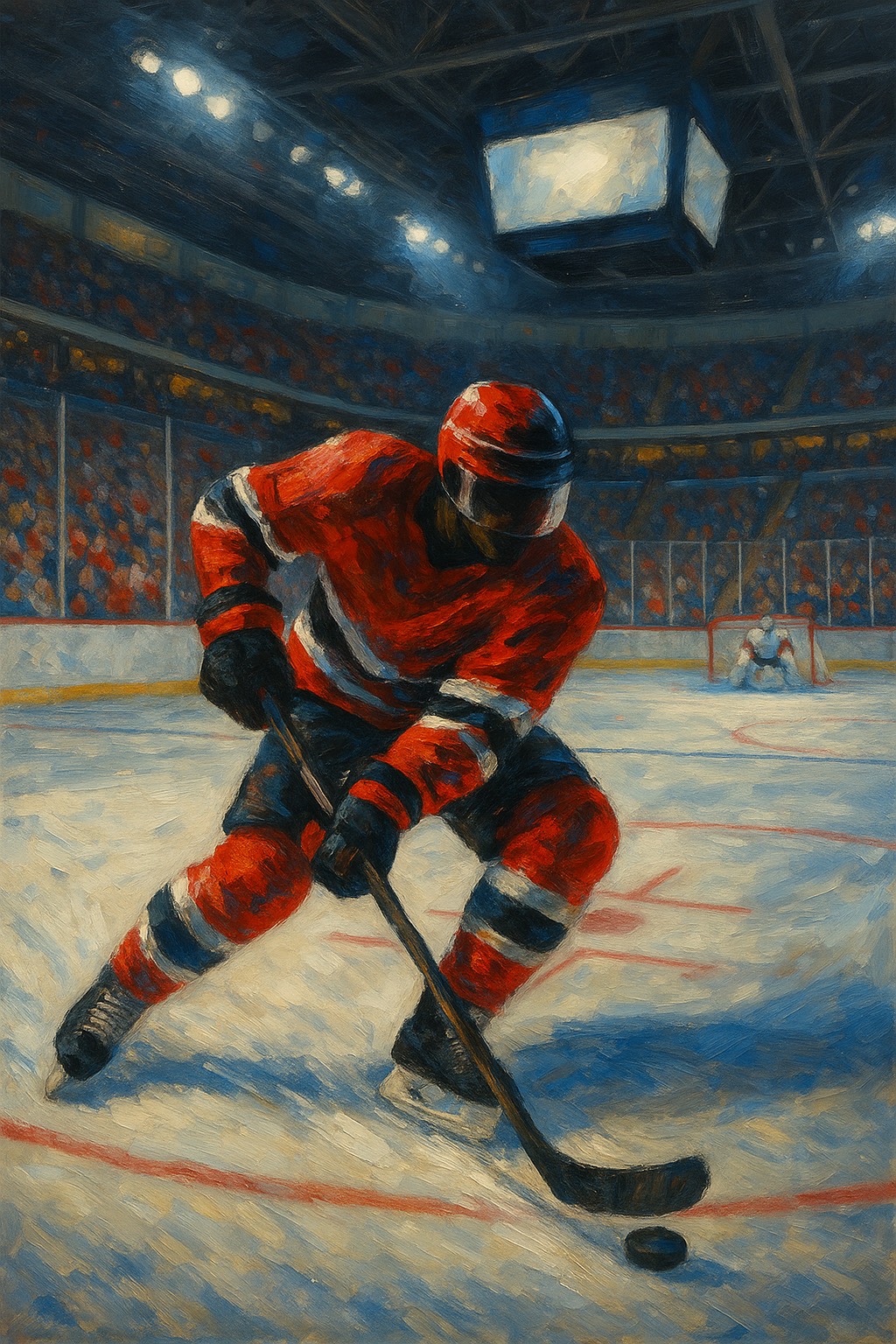 Man playing Ice Hockey