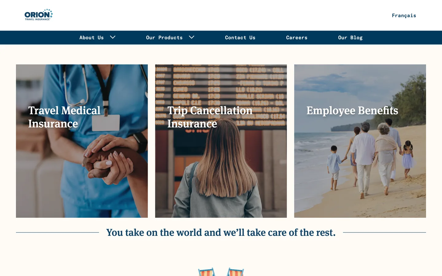 Orion Travel Insurance — A travel insurance brand built to move