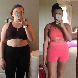 Fitness transformation photo of FittAF client Harriet