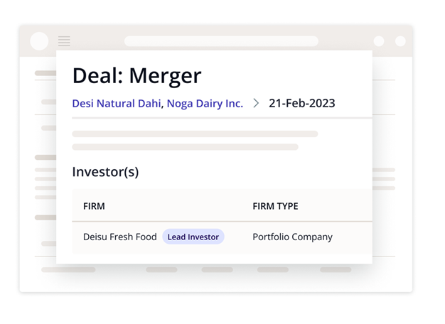 Preqin Pro - Deal merger 