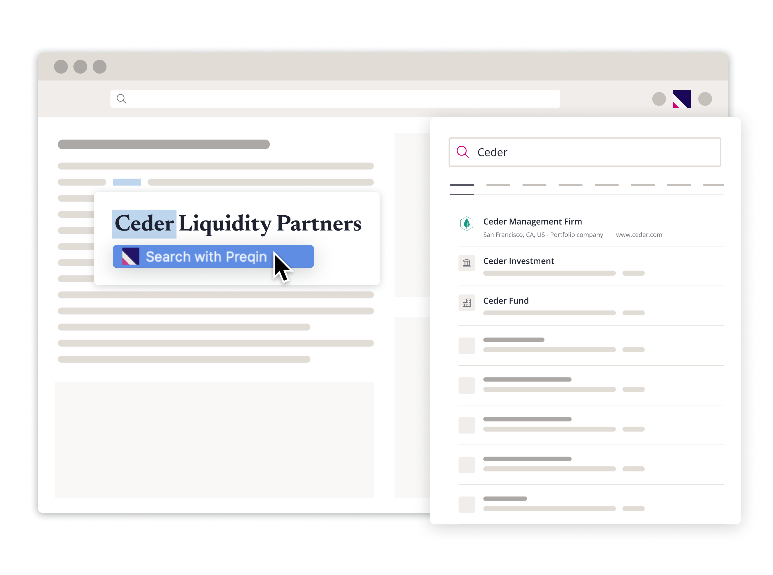 Preqin Chrome Extension  Low Fi x HC article 