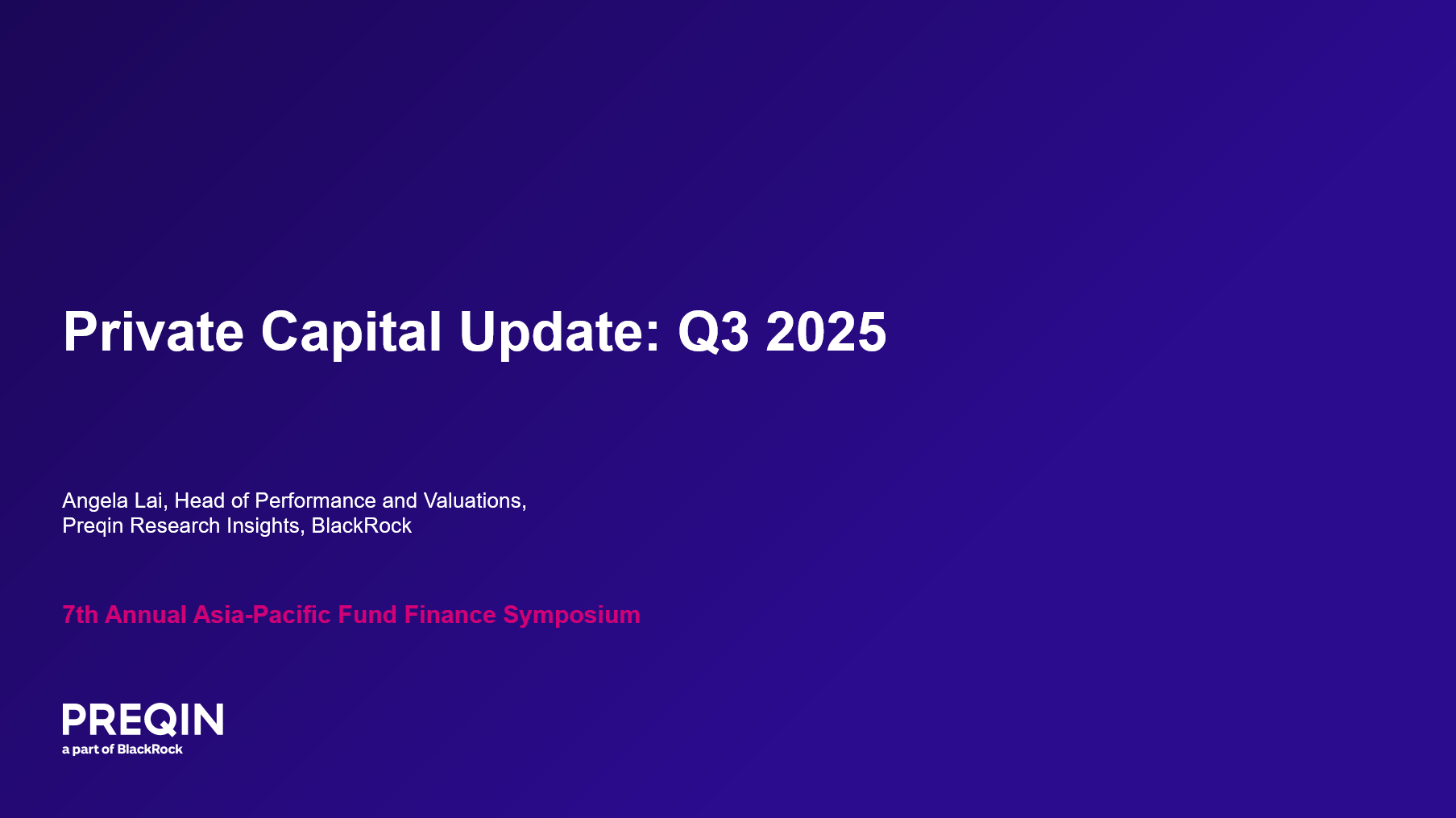 Preqin at the 7th Annual Asia-Pacific Fund Finance Symposium