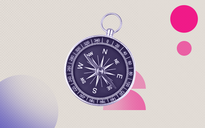 Image with a compass.