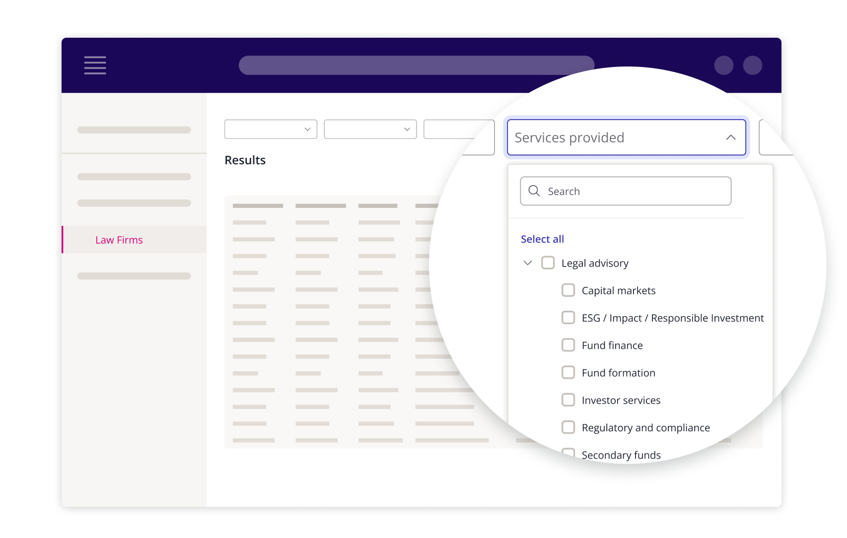 Law firms services offered