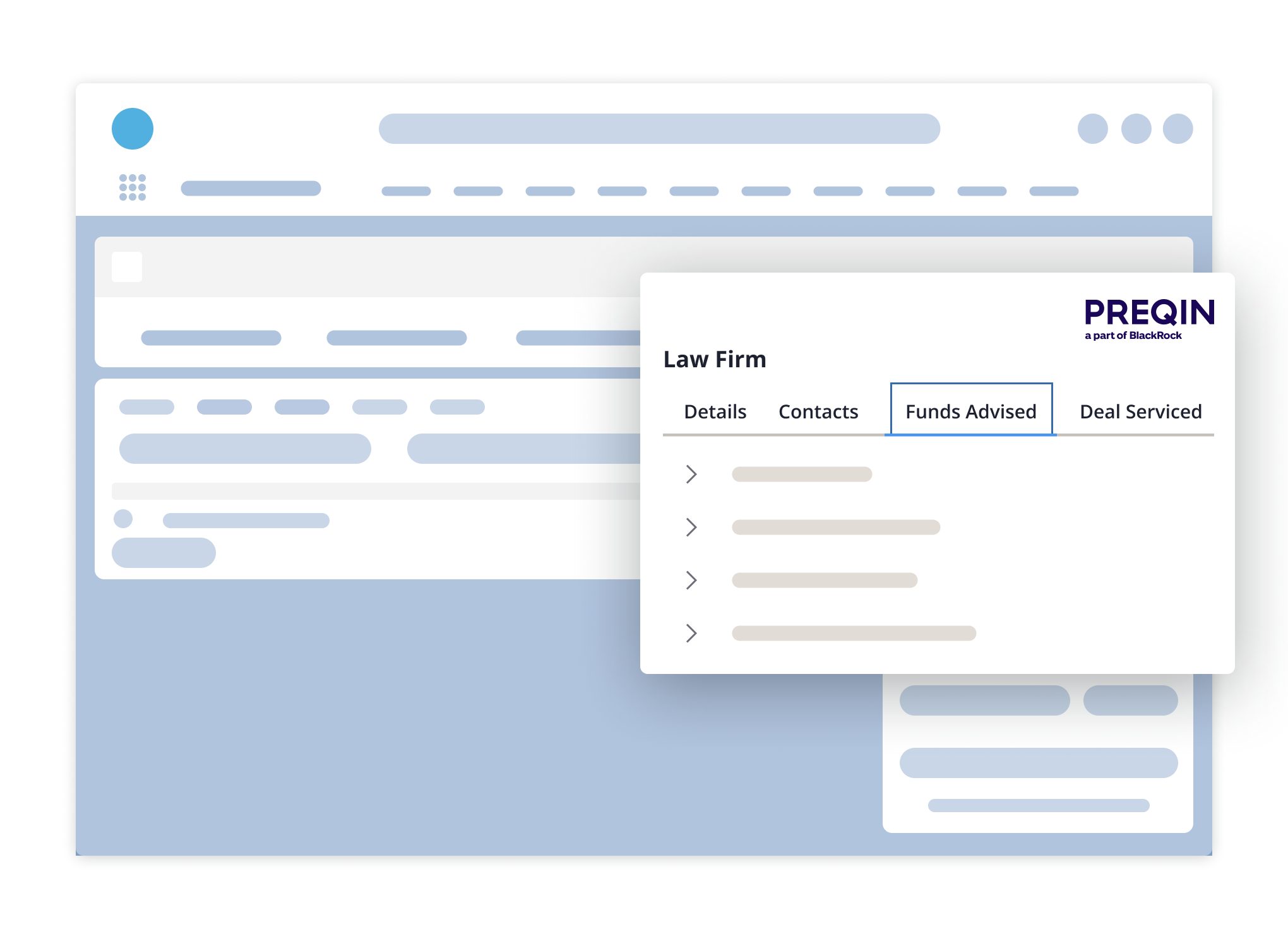 Service provider data in Preqin for Salesforce plugin