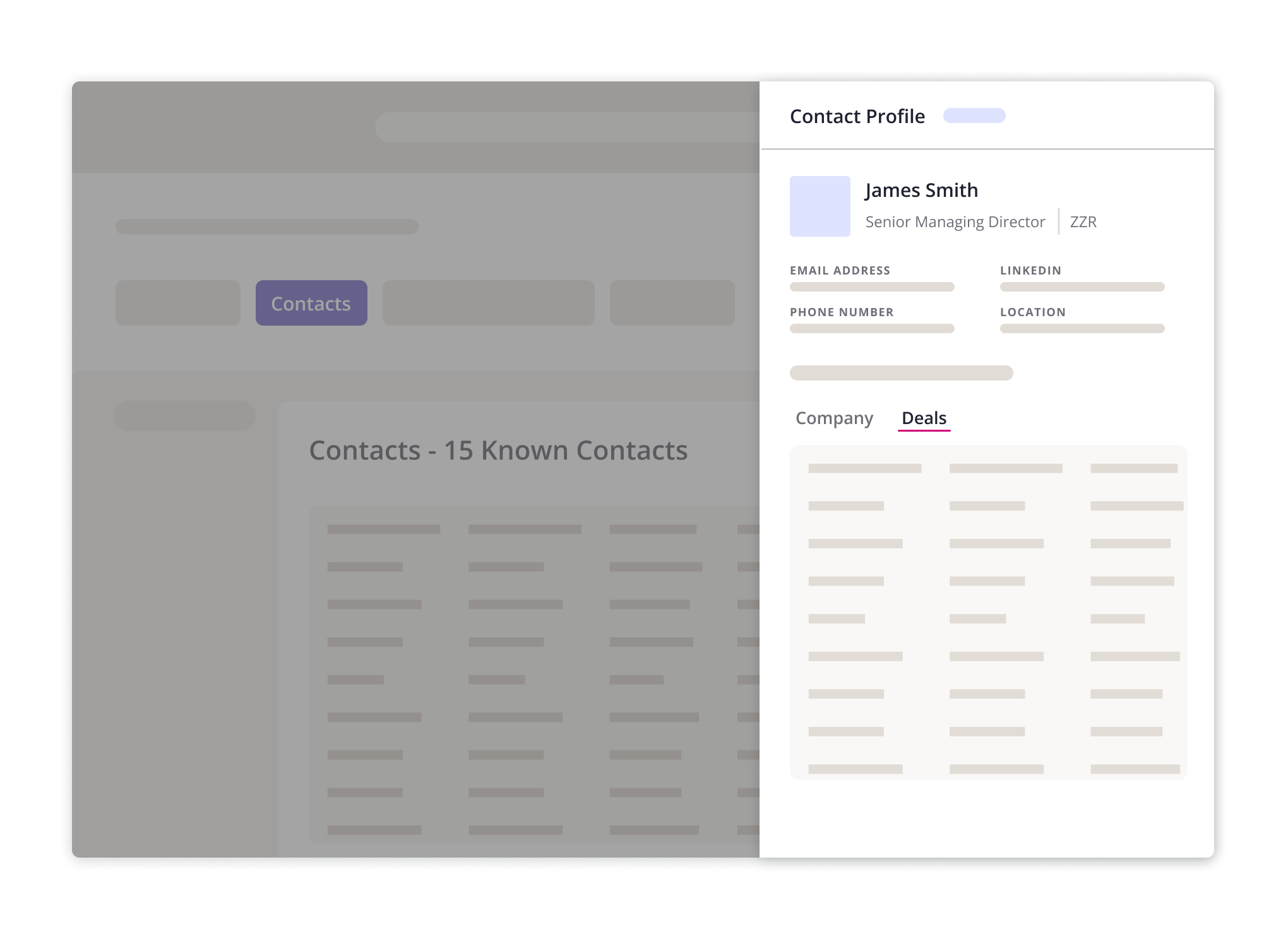 New view of Contact Profiles