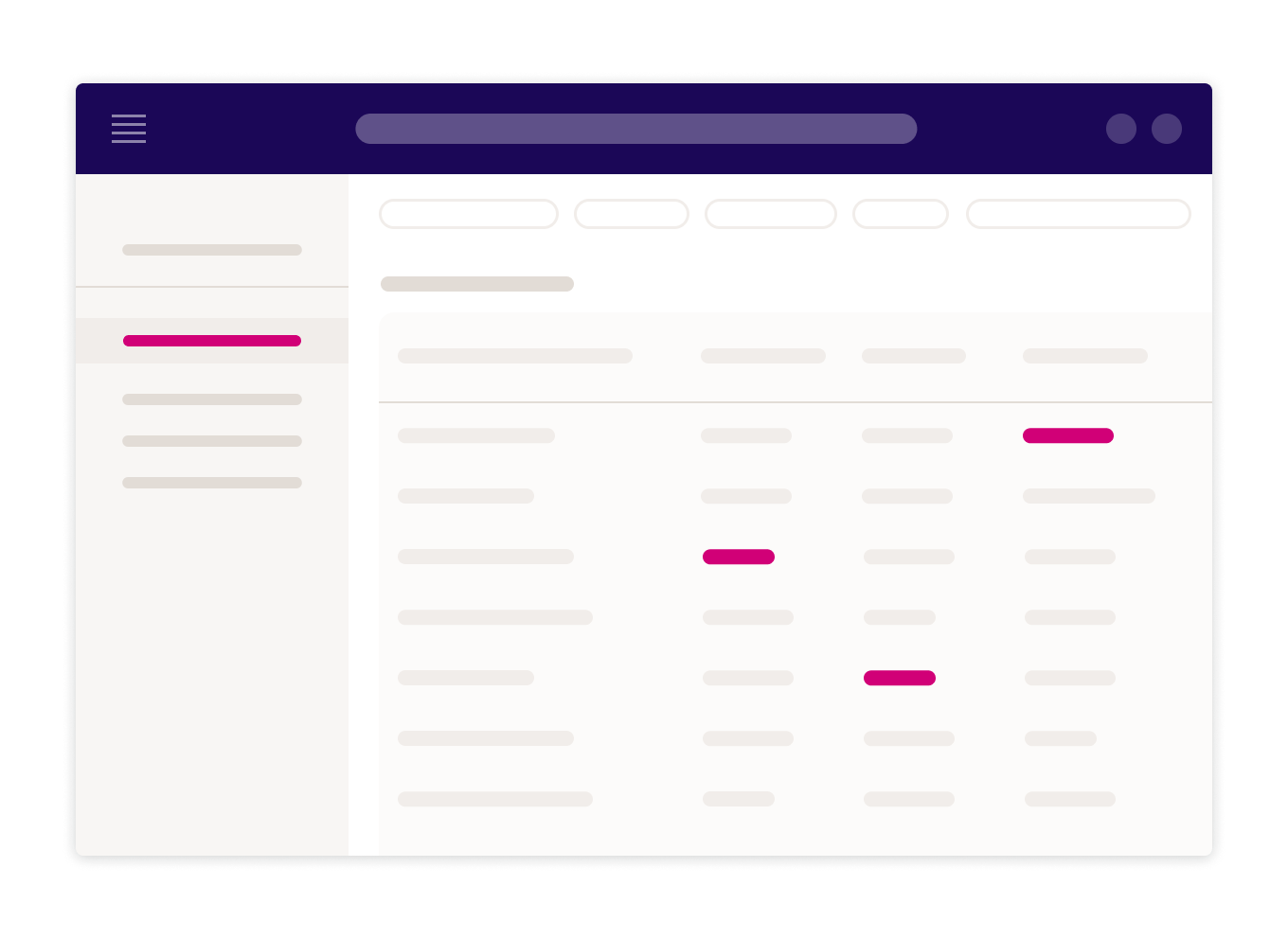 A prototype web page