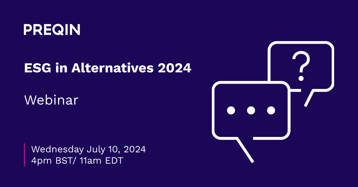 ESG in Alternatives 2024 Webinar