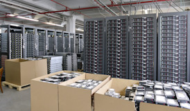 Server Racks and Pallets of Drives