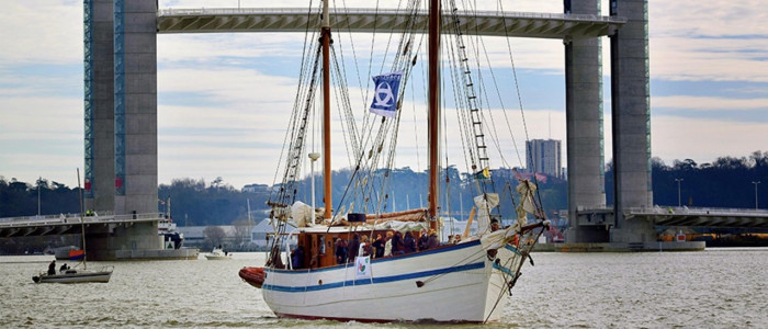 the Arawak, old sailing boat