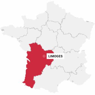Limoges - Carte