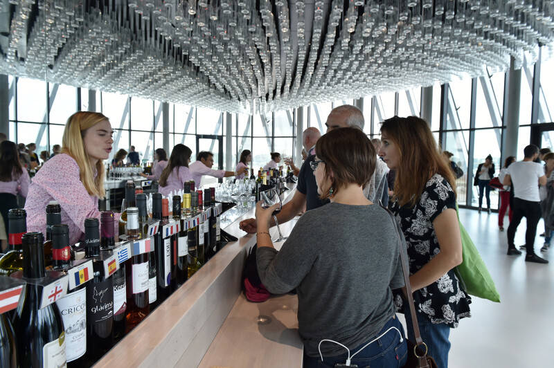 Cité du vin, dégustation au belvédère