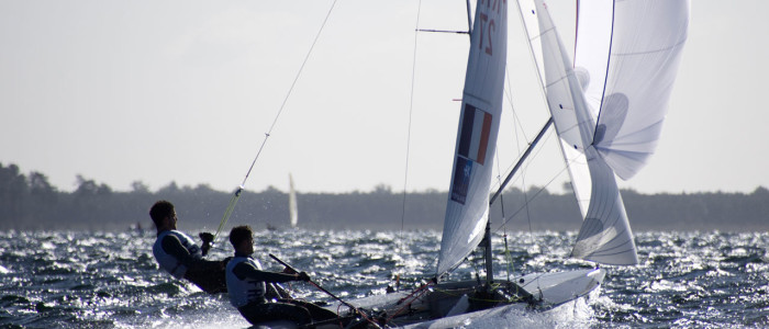 Débuts en voile dans la baie de Saint jean de Luz de Kevin Peponnet