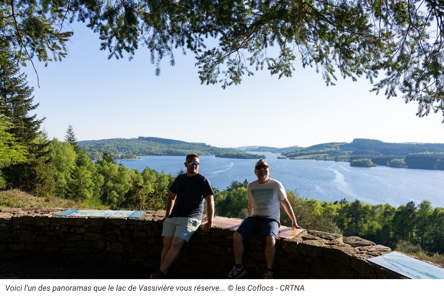 Panorama sur le lac de Royère-de-Vassivière