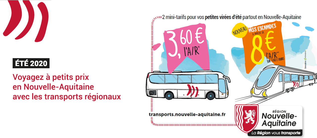 Les bons plans pour se déplacer en NouvelleAquitaine cet été