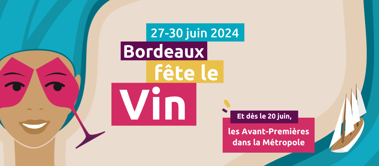 affiche Bordeaux fête le vin 2024