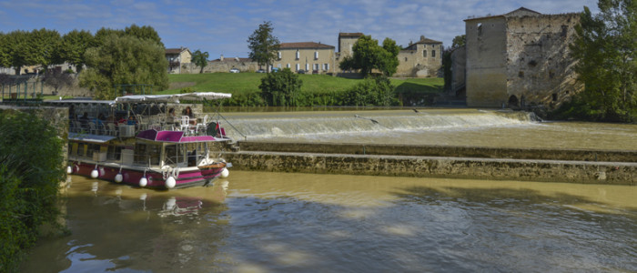 Croisière fluviale sur la Baise près de Vianne