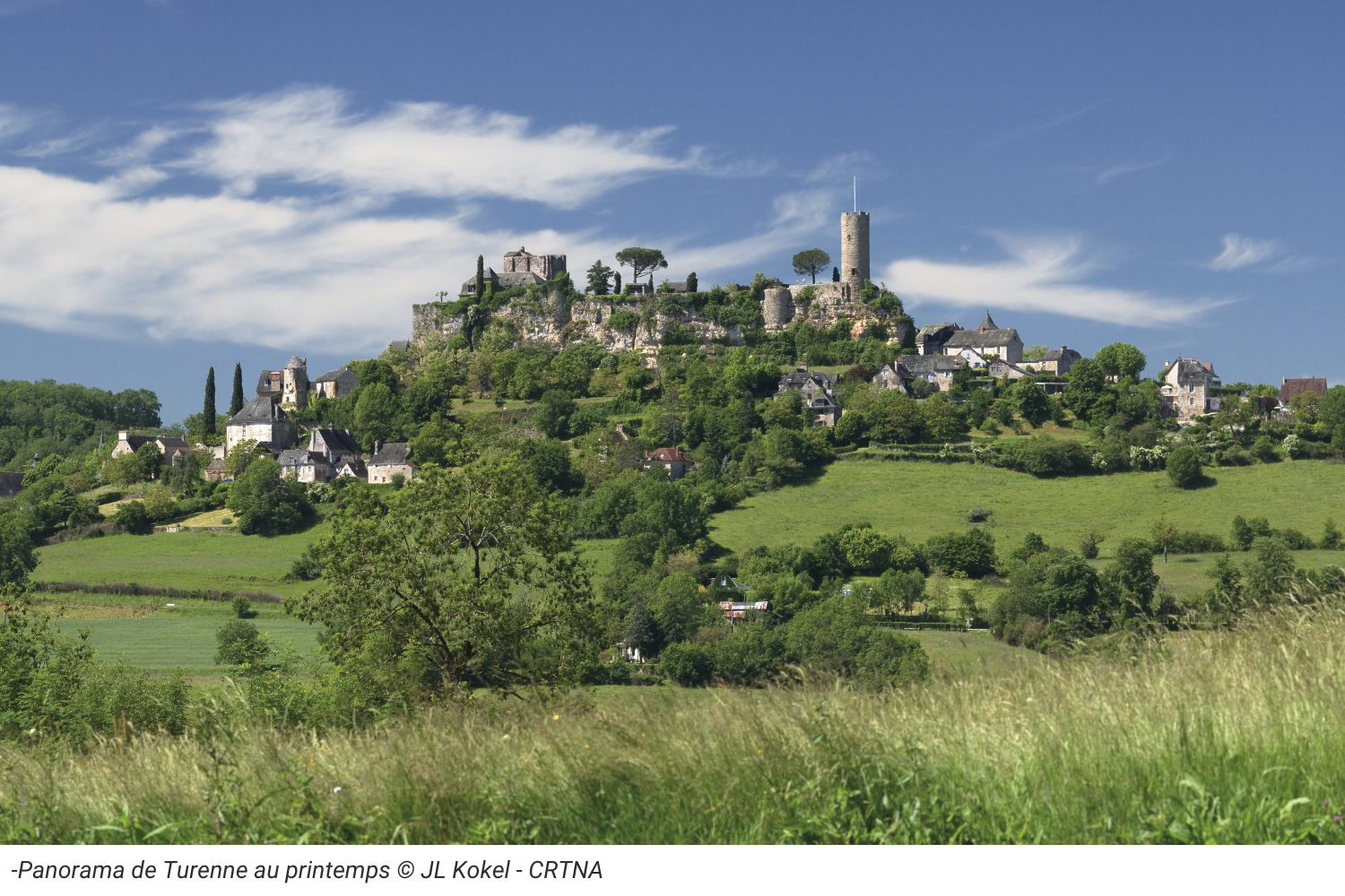 Panorama de Turenne au printemps © JL Kokel - CRTNA