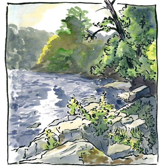 En route pour Brivezac, avec les crayons et couleurs de Mat Let
