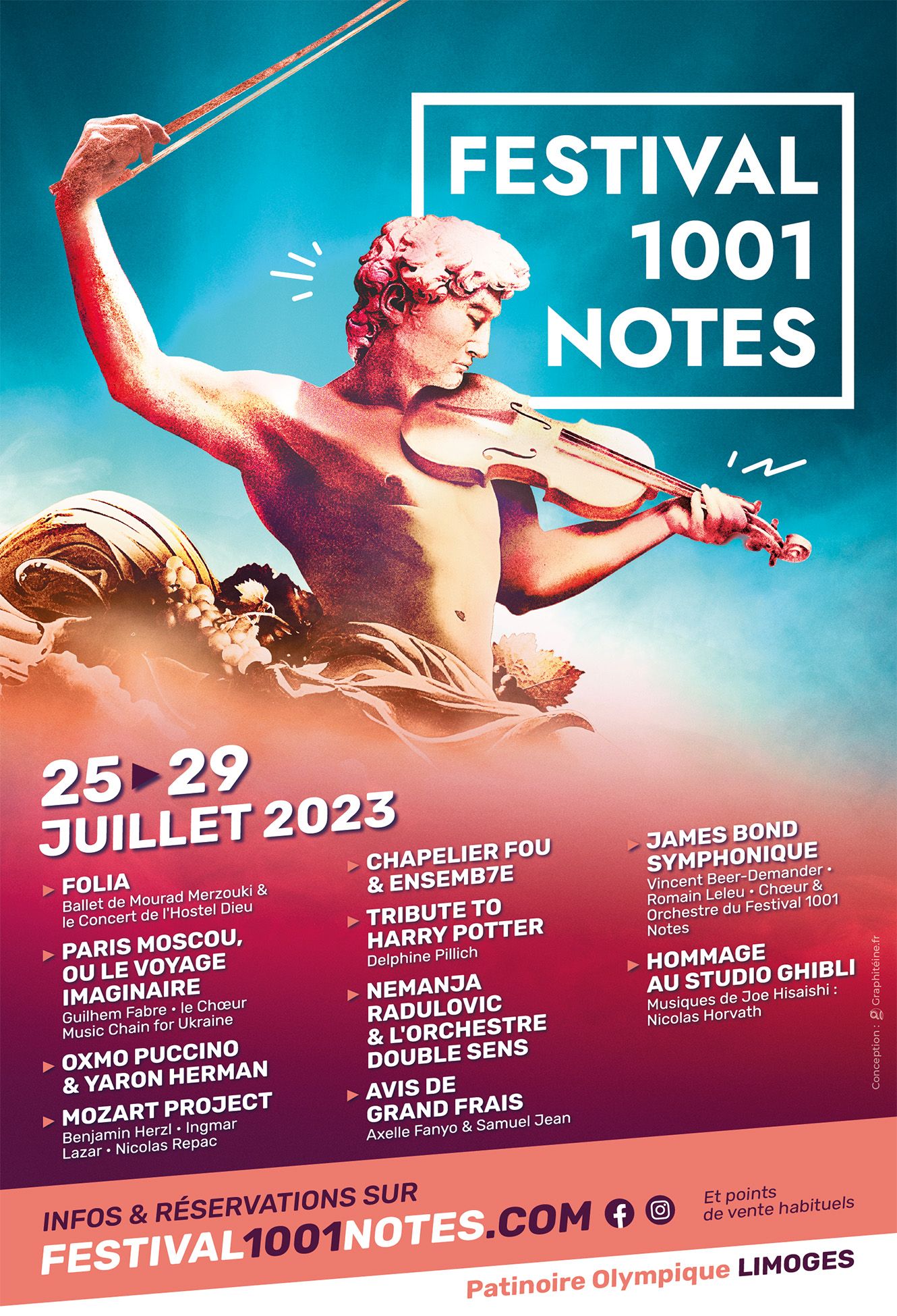 Programmation du Festival 1001 Notes 2023