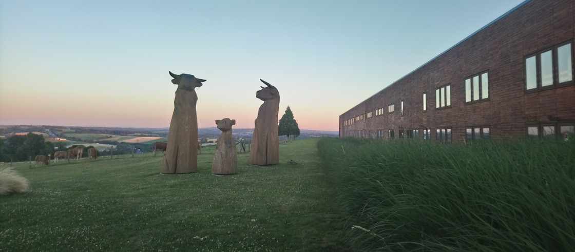 Sculptures at the Pole de Lanaud