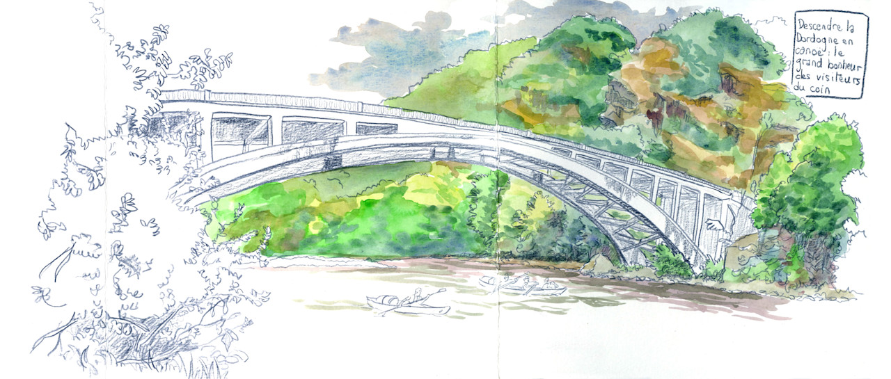 En route pour Brivezac, avec les crayons et couleurs de Mat Let