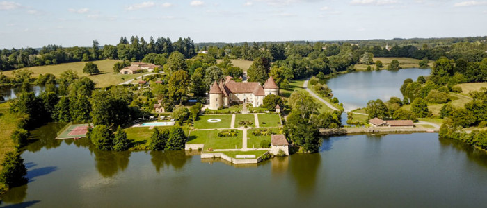 Domaine des étangs - vue aérienne du domaine